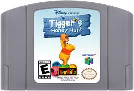 Cartridge artwork for Tigger's Honey Hunt on the Nintendo N64.
