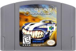 Cartridge artwork for Top Gear Overdrive on the Nintendo N64.