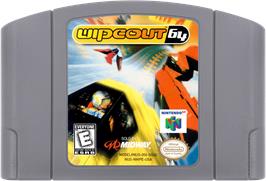 Cartridge artwork for Wipeout 64 on the Nintendo N64.