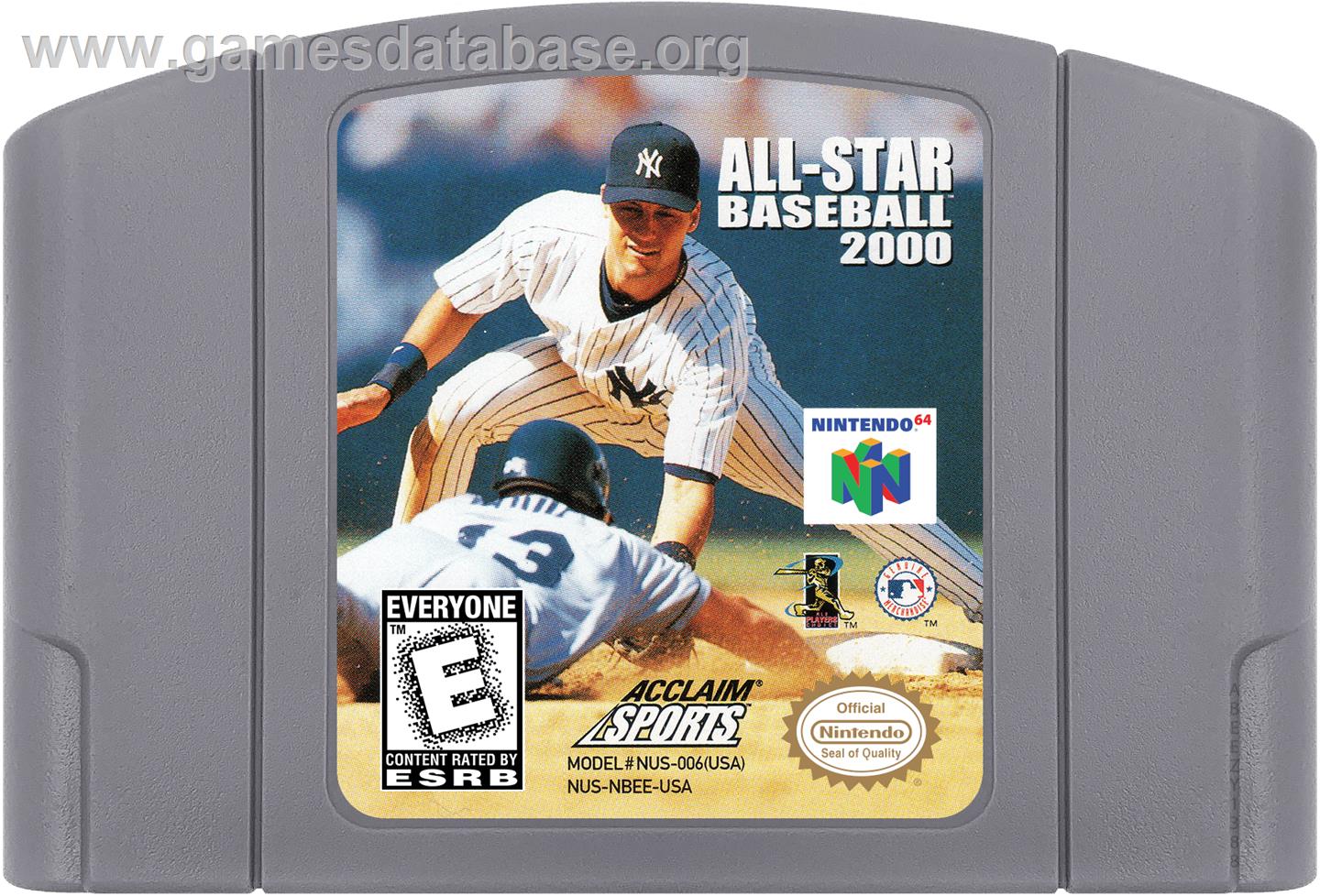 All-Star Baseball 2000 - Nintendo N64 - Artwork - Cartridge