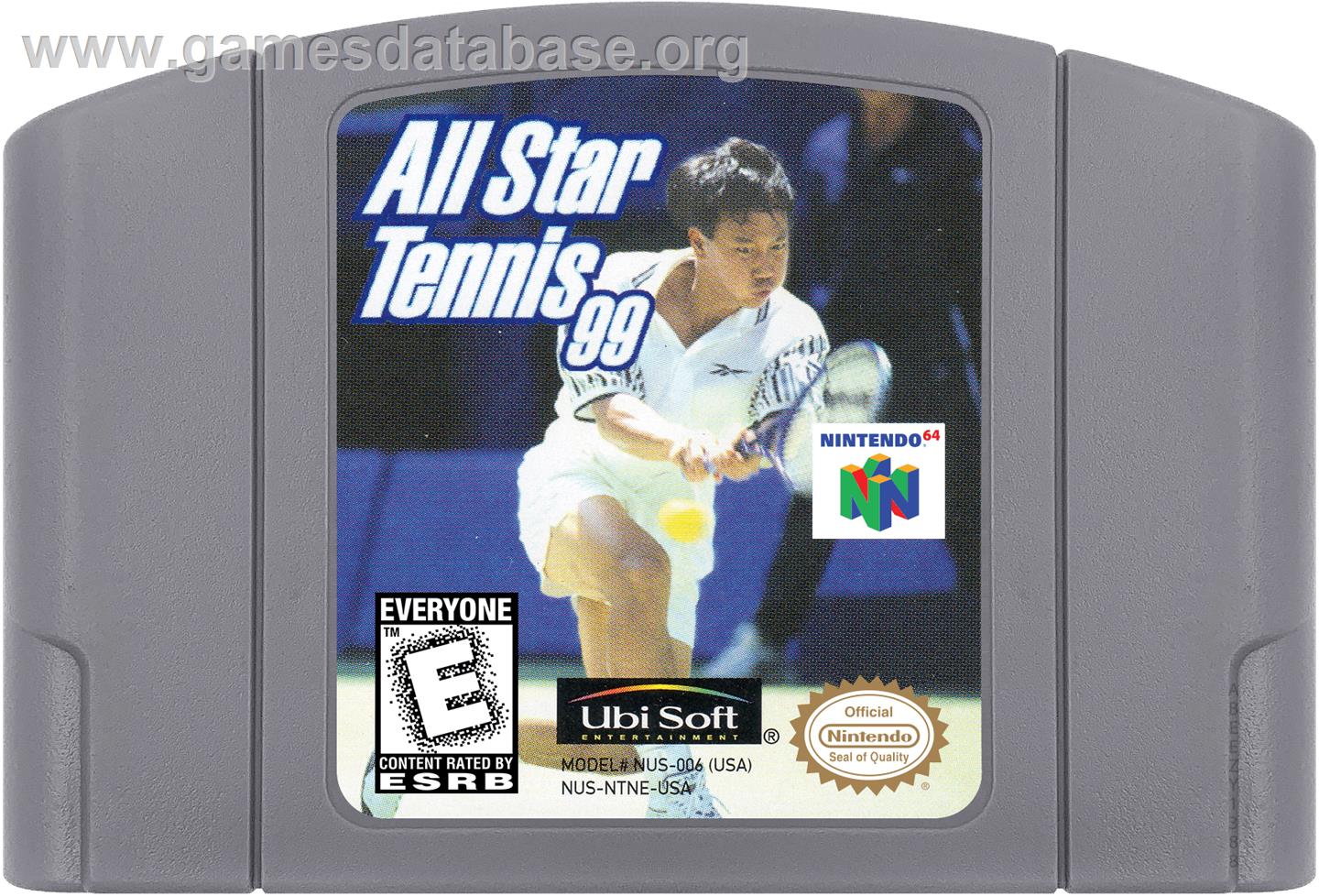 All Star Tennis '99 - Nintendo N64 - Artwork - Cartridge