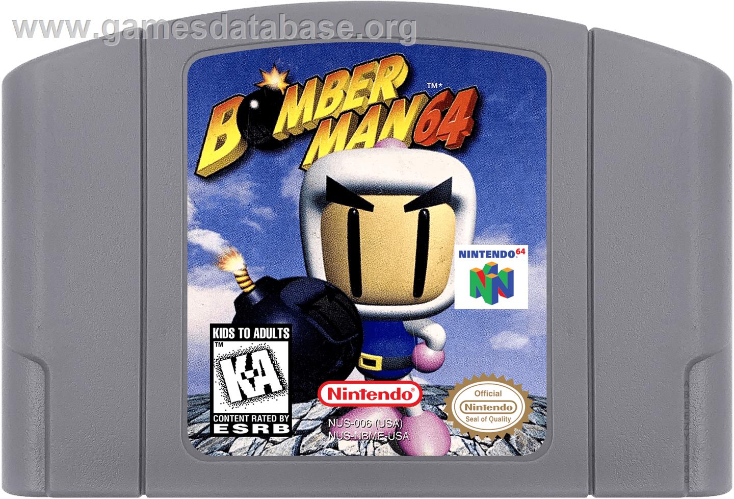 Bomberman 64: Arcade Edition - Nintendo N64 - Artwork - Cartridge