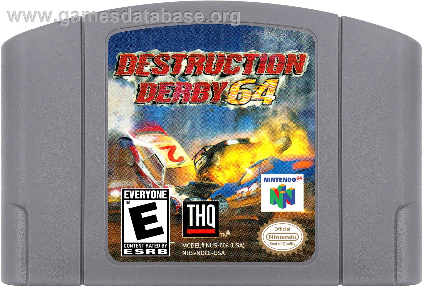 Destruction Derby 64 - Nintendo N64 - Artwork - Cartridge