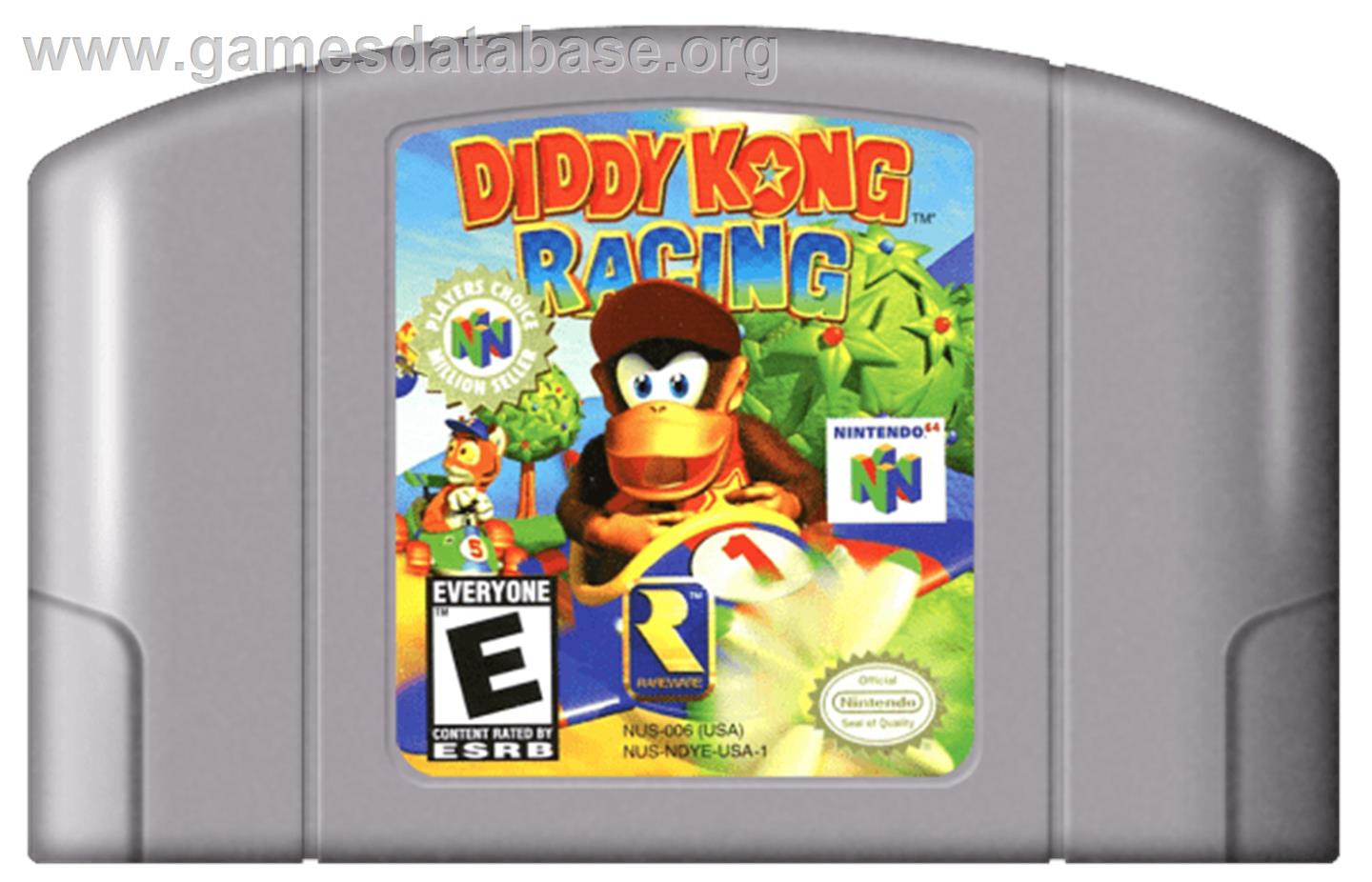 Diddy Kong Racing - Nintendo N64 - Artwork - Cartridge