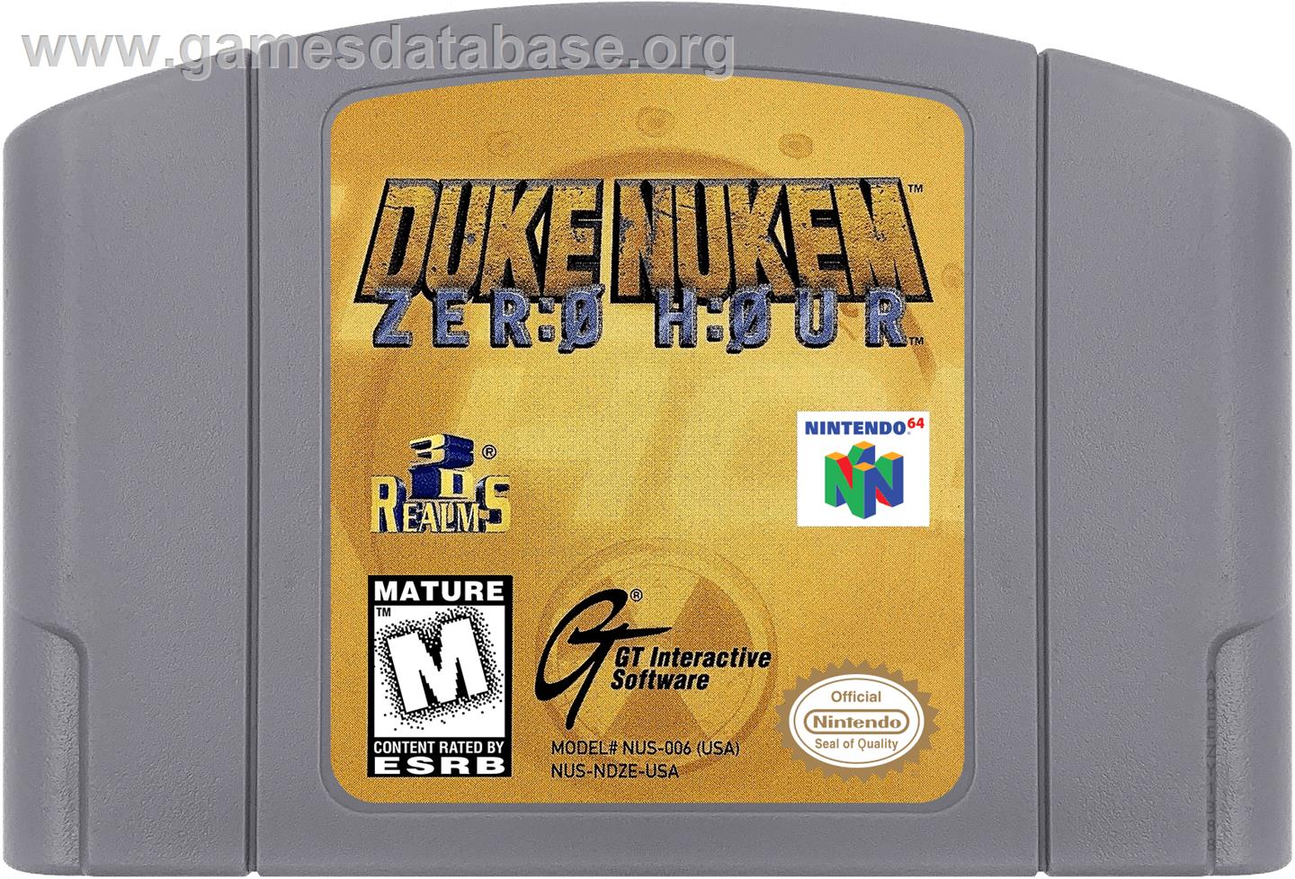 Duke Nukem: Zero Hour - Nintendo N64 - Artwork - Cartridge