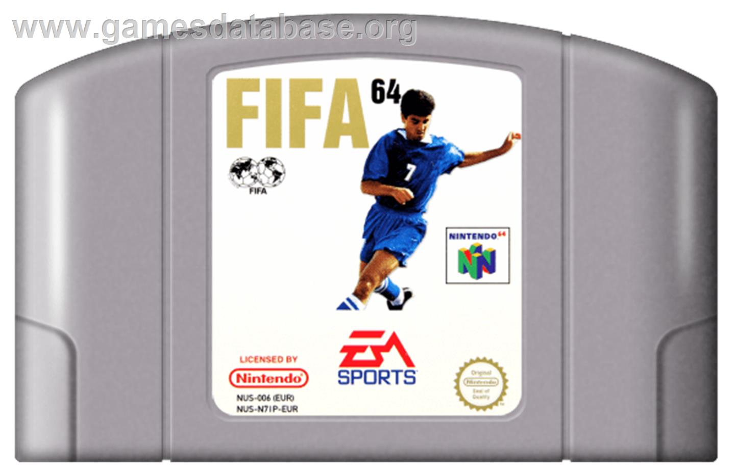 FIFA 64 - Nintendo N64 - Artwork - Cartridge