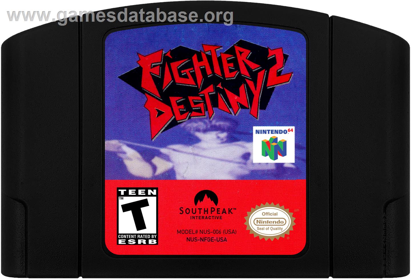 Fighter Destiny 2 - Nintendo N64 - Artwork - Cartridge