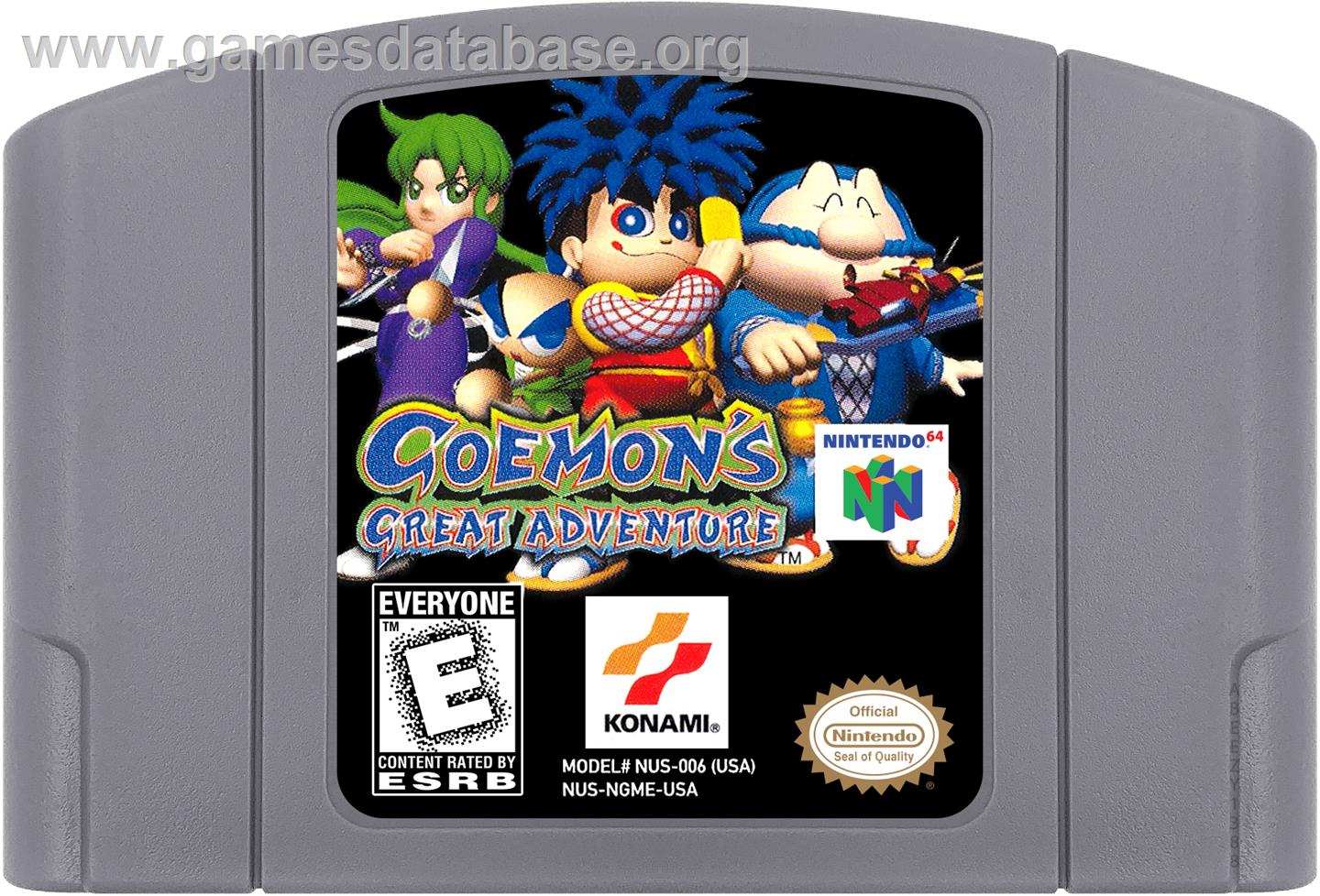 Goemon's Great Adventure - Nintendo N64 - Artwork - Cartridge