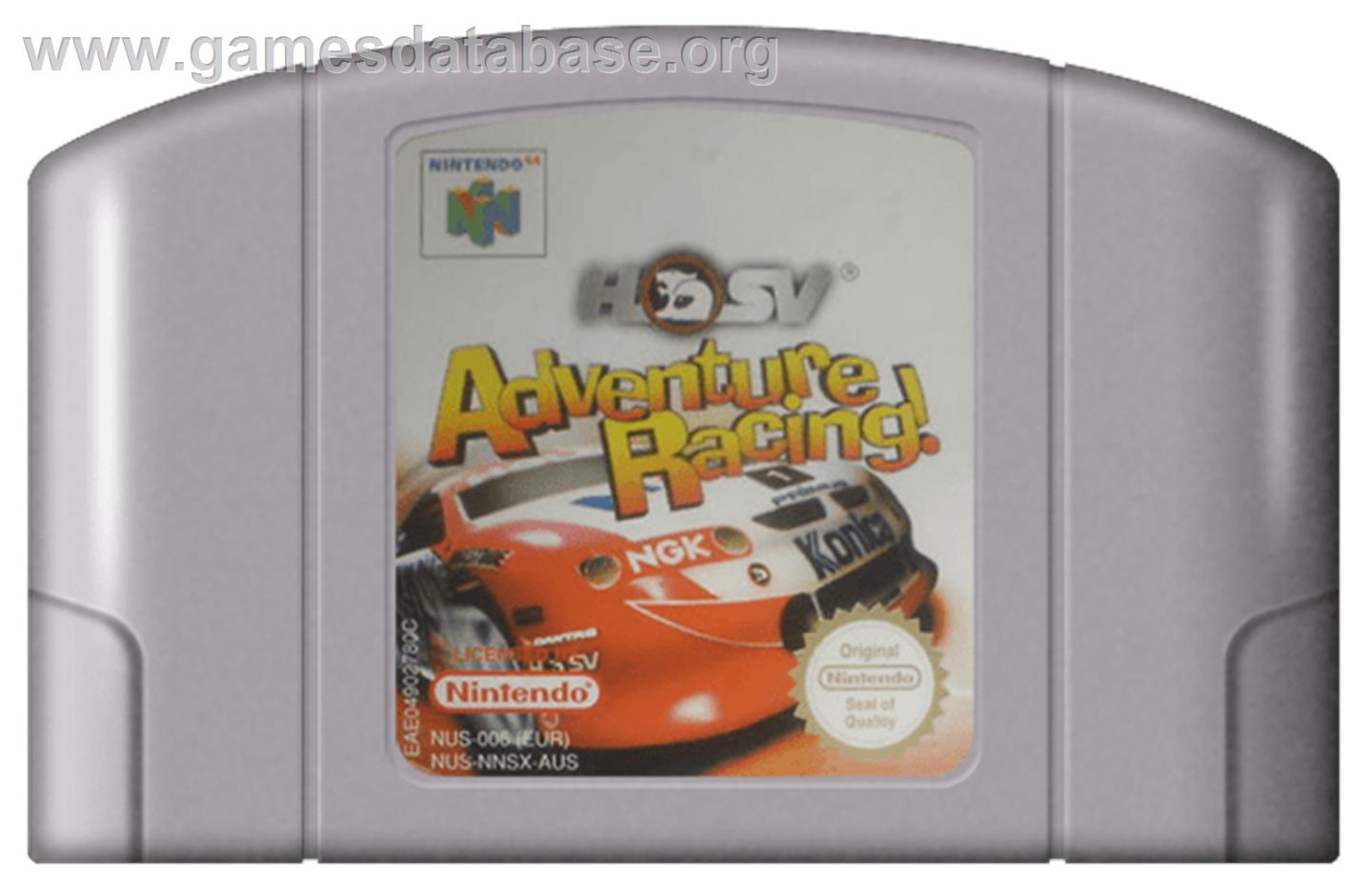 HSV Adventure Racing - Nintendo N64 - Artwork - Cartridge