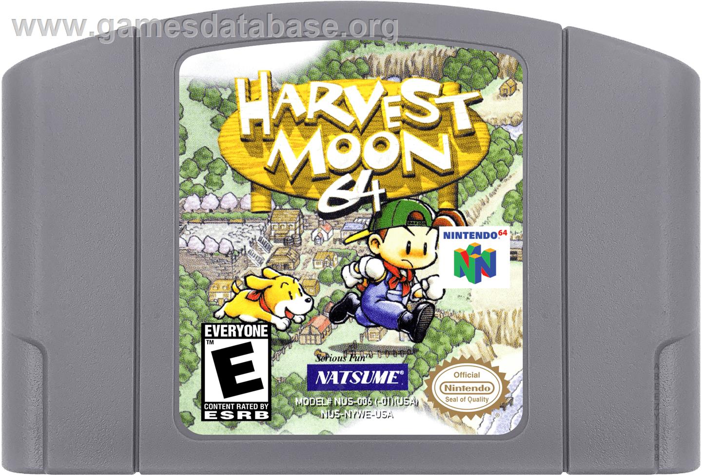 Harvest Moon 64 - Nintendo N64 - Artwork - Cartridge