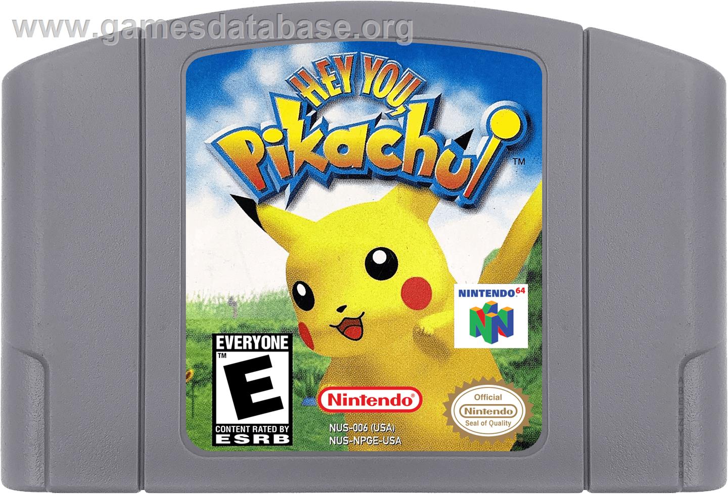 Hey You, Pikachu - Nintendo N64 - Artwork - Cartridge