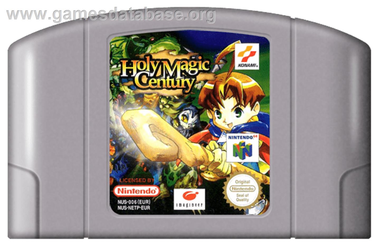 Holy Magic Century - Nintendo N64 - Artwork - Cartridge