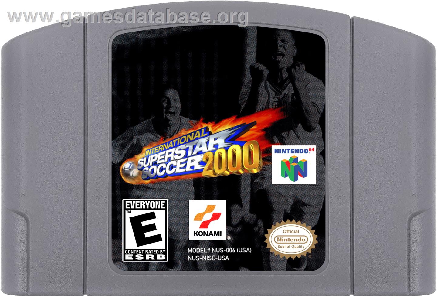 International Superstar Soccer 2000 - Nintendo N64 - Artwork - Cartridge