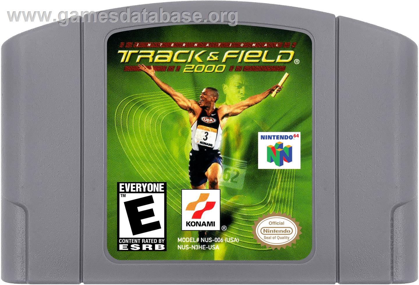 International Track & Field 2000 - Nintendo N64 - Artwork - Cartridge