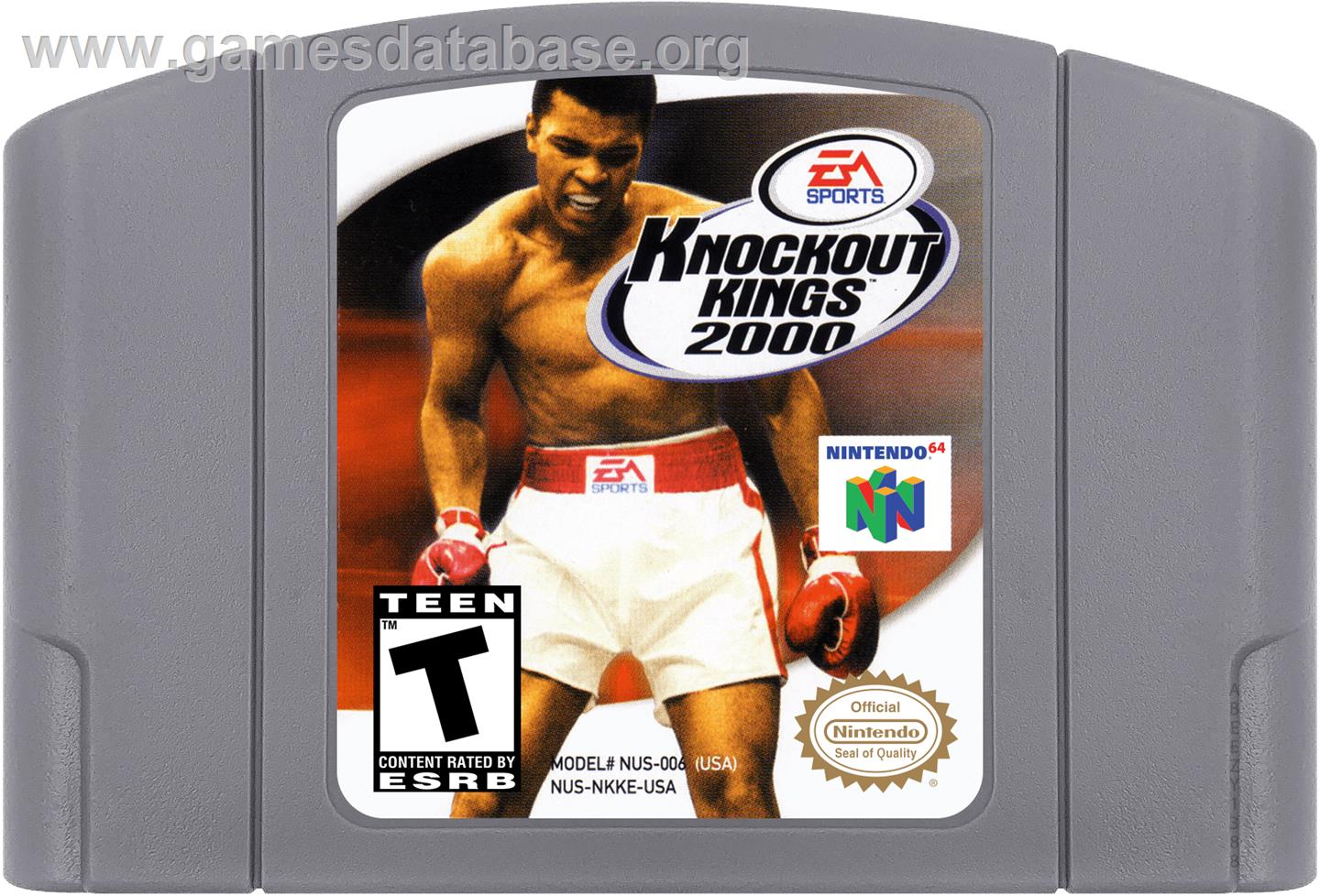 Knockout Kings 2000 - Nintendo N64 - Artwork - Cartridge
