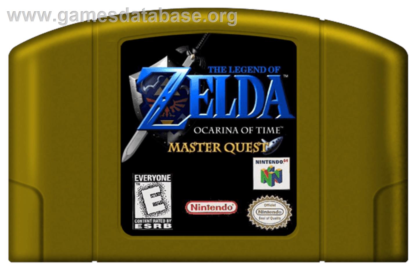Legend of Zelda: Ocarina of Time / Master Quest - Nintendo N64 - Artwork - Cartridge