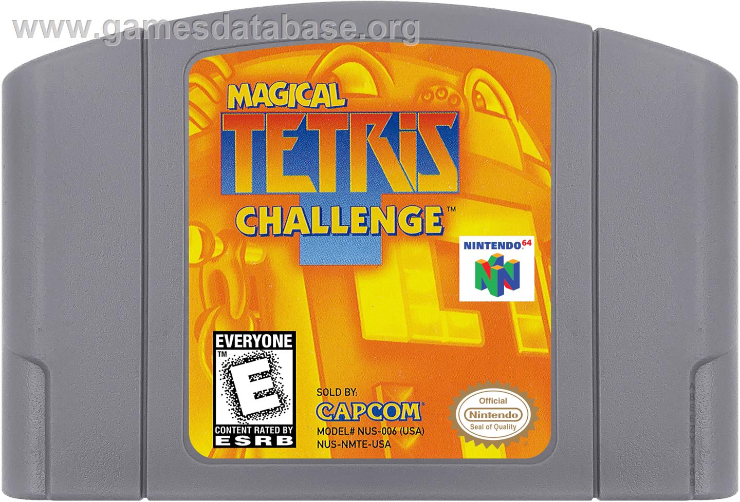Magical Tetris Challenge - Nintendo N64 - Artwork - Cartridge