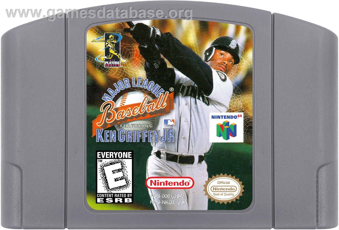 Major League Baseball Featuring Ken Griffey Jr - Nintendo N64 - Artwork - Cartridge