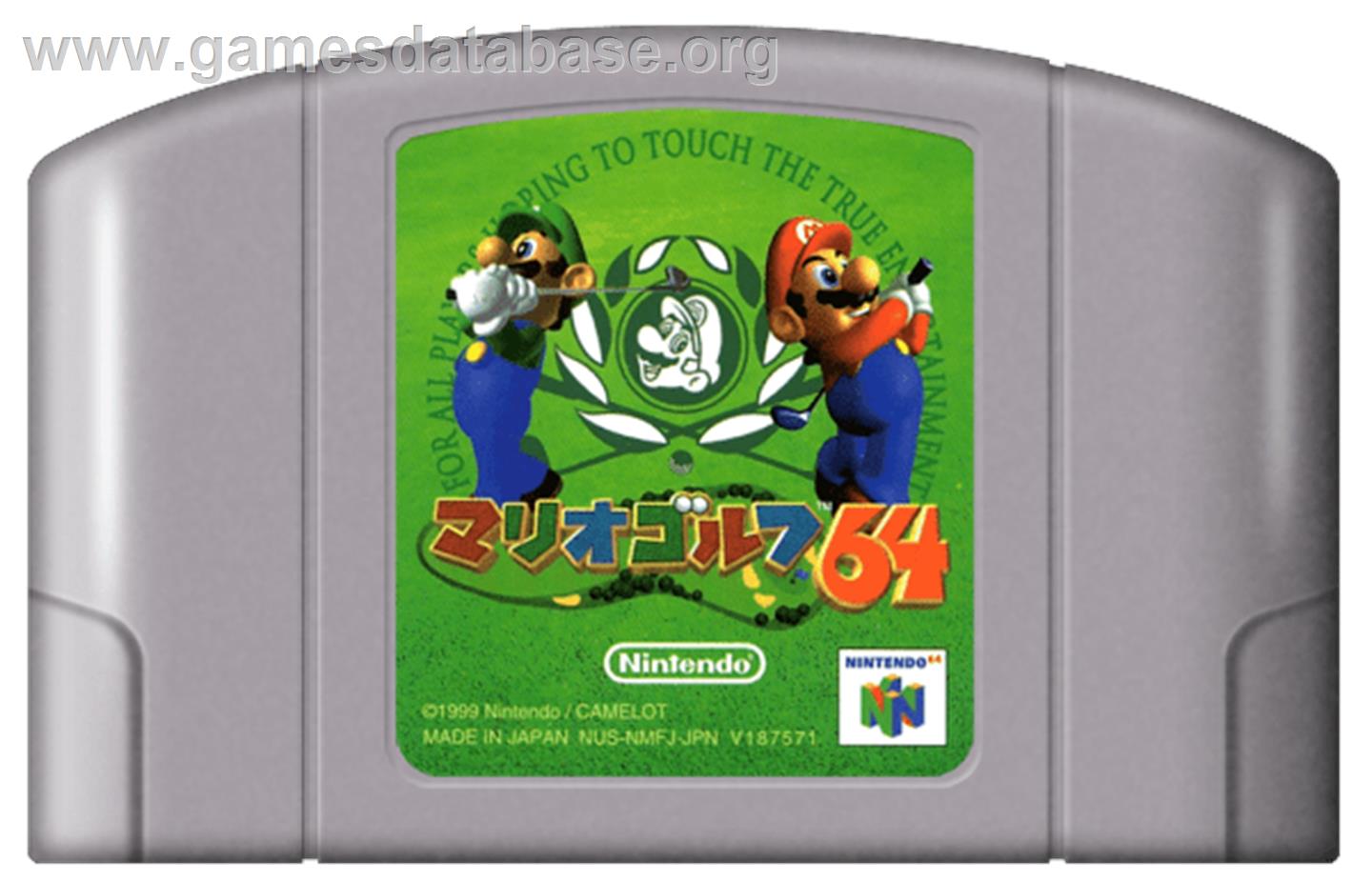 Mario Golf 64 - Nintendo N64 - Artwork - Cartridge