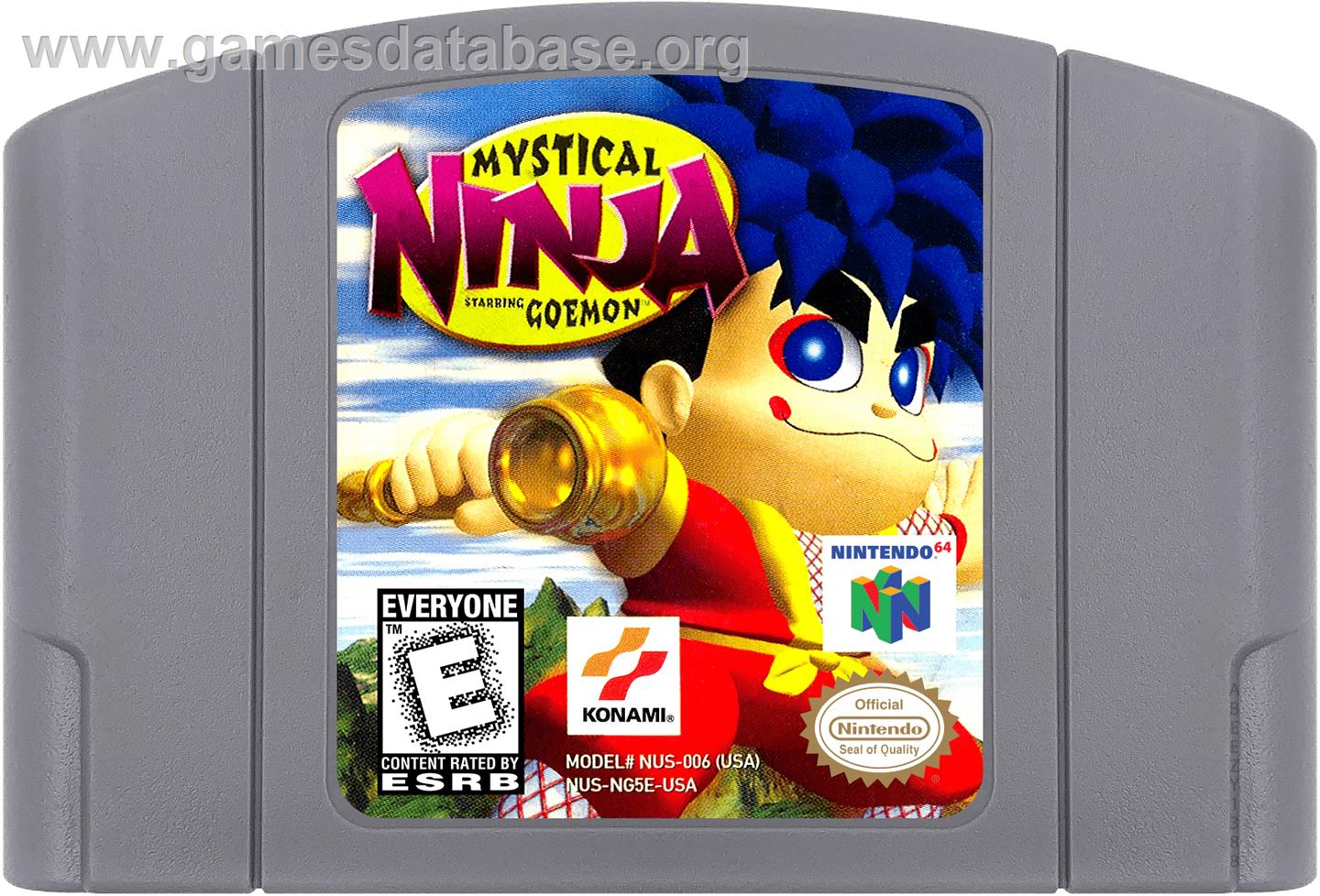 Mystical Ninja Starring Goemon - Nintendo N64 - Artwork - Cartridge