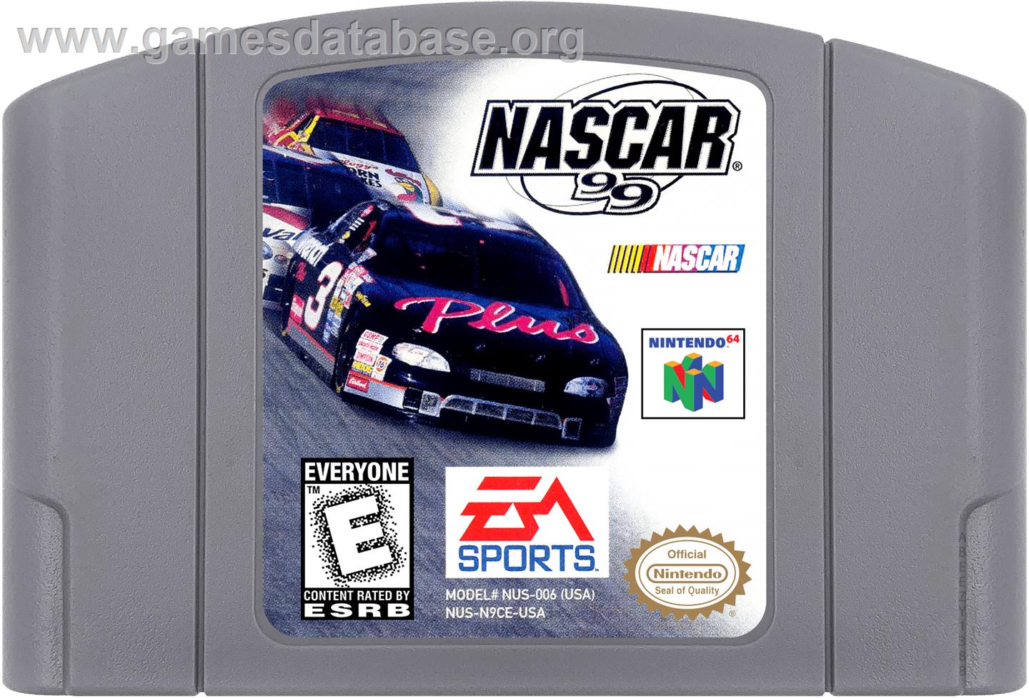 NASCAR 99 - Nintendo N64 - Artwork - Cartridge