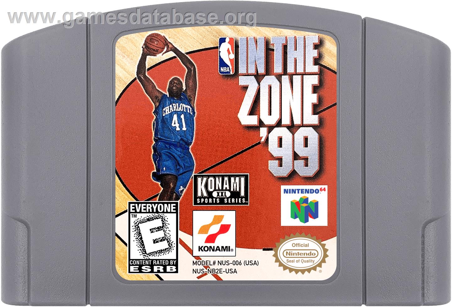 NBA: In the Zone '99 - Nintendo N64 - Artwork - Cartridge