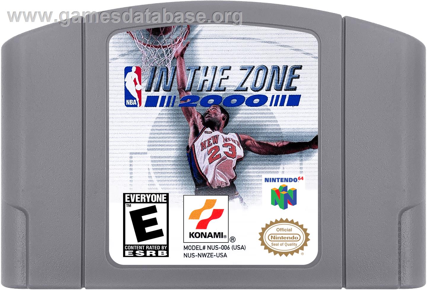 NBA: In the Zone 2000 - Nintendo N64 - Artwork - Cartridge