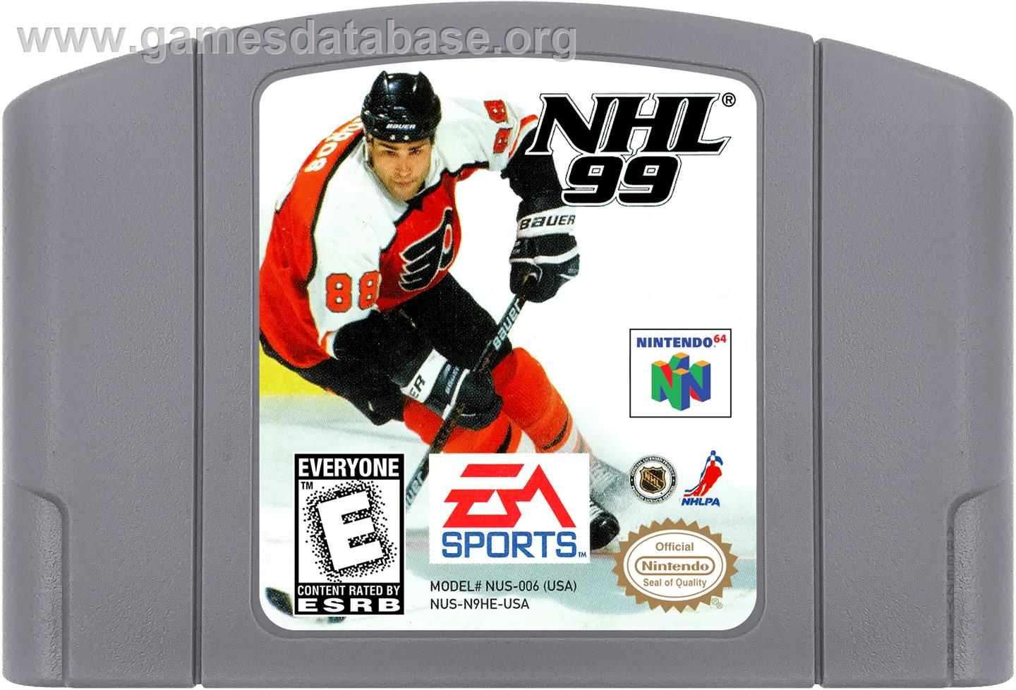 NHL 99 - Nintendo N64 - Artwork - Cartridge