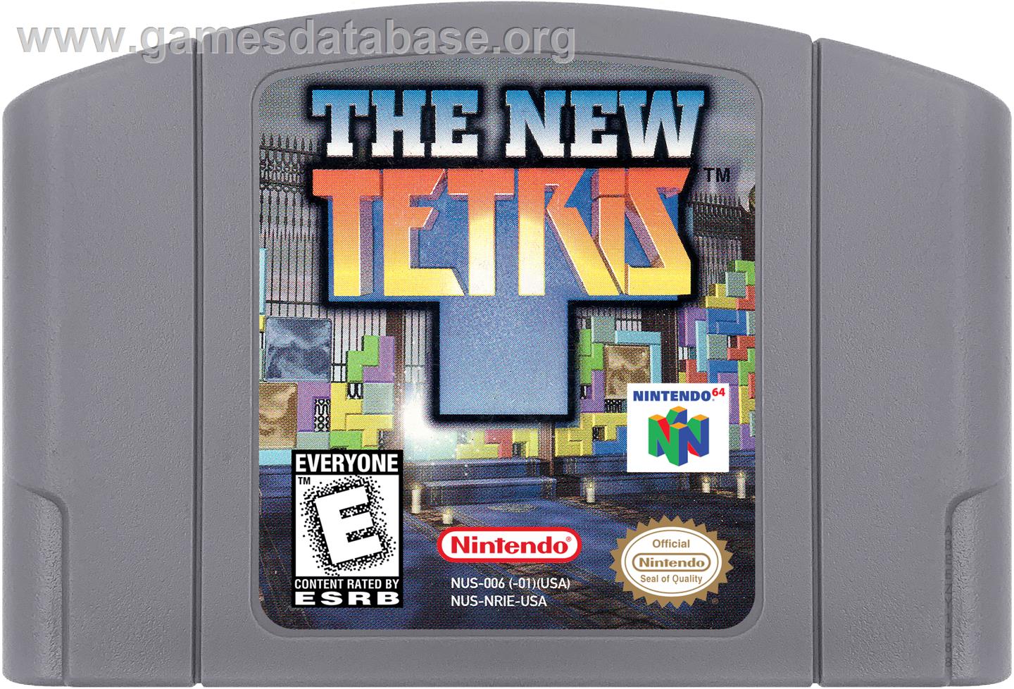 New Tetris - Nintendo N64 - Artwork - Cartridge