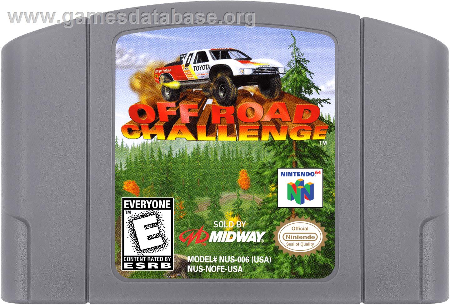 Off Road Challenge - Nintendo N64 - Artwork - Cartridge
