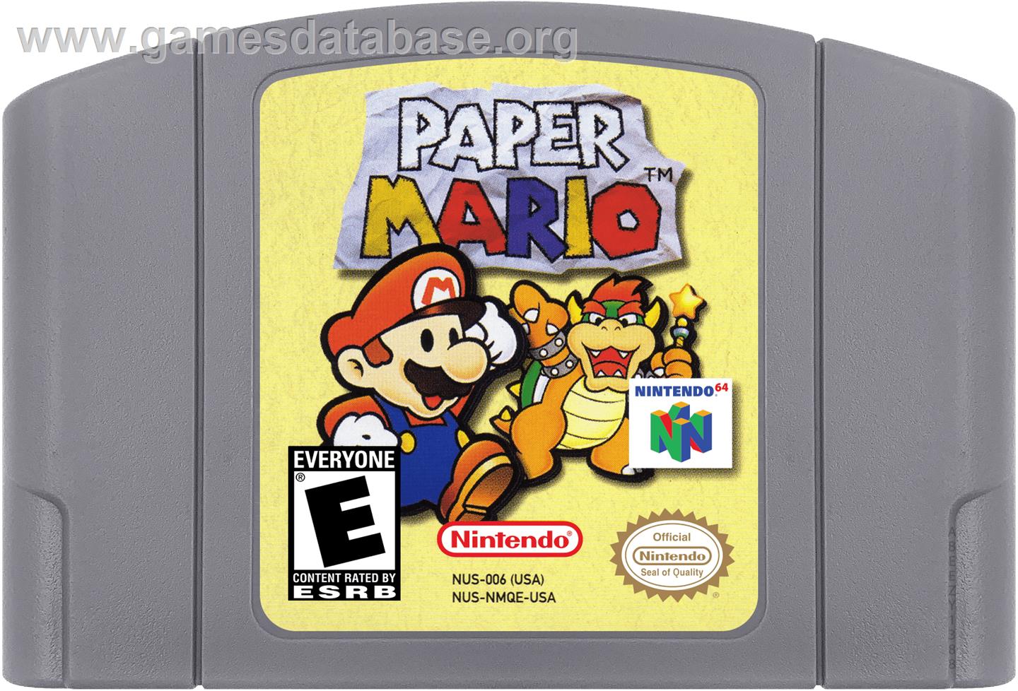 Paper Mario - Nintendo N64 - Artwork - Cartridge