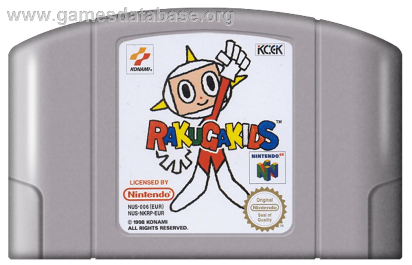 Rakugakids - Nintendo N64 - Artwork - Cartridge