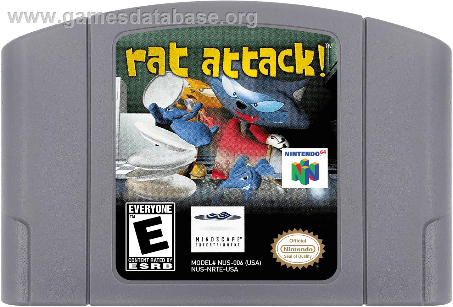 Rat Attack - Nintendo N64 - Artwork - Cartridge
