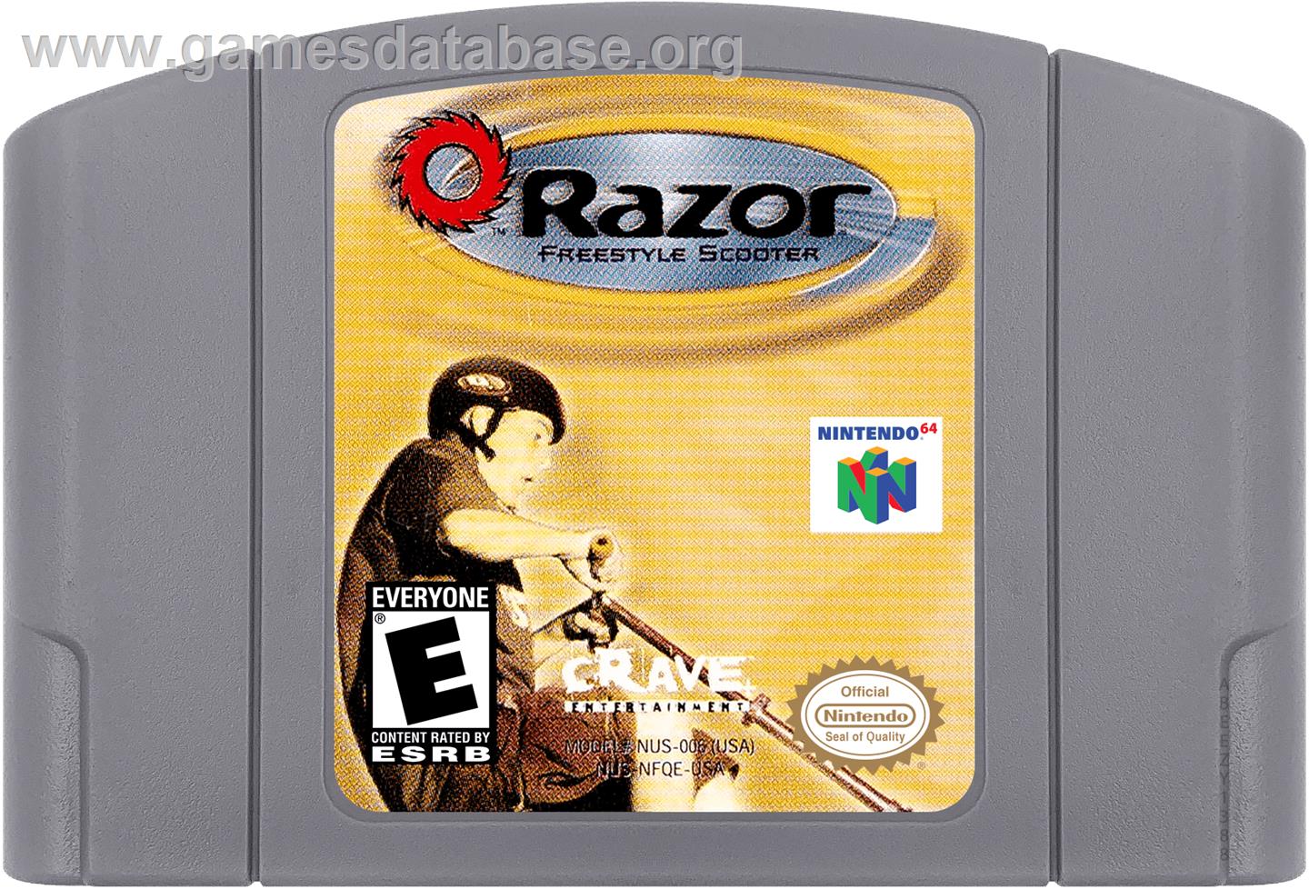 Razor Freestyle Scooter - Nintendo N64 - Artwork - Cartridge