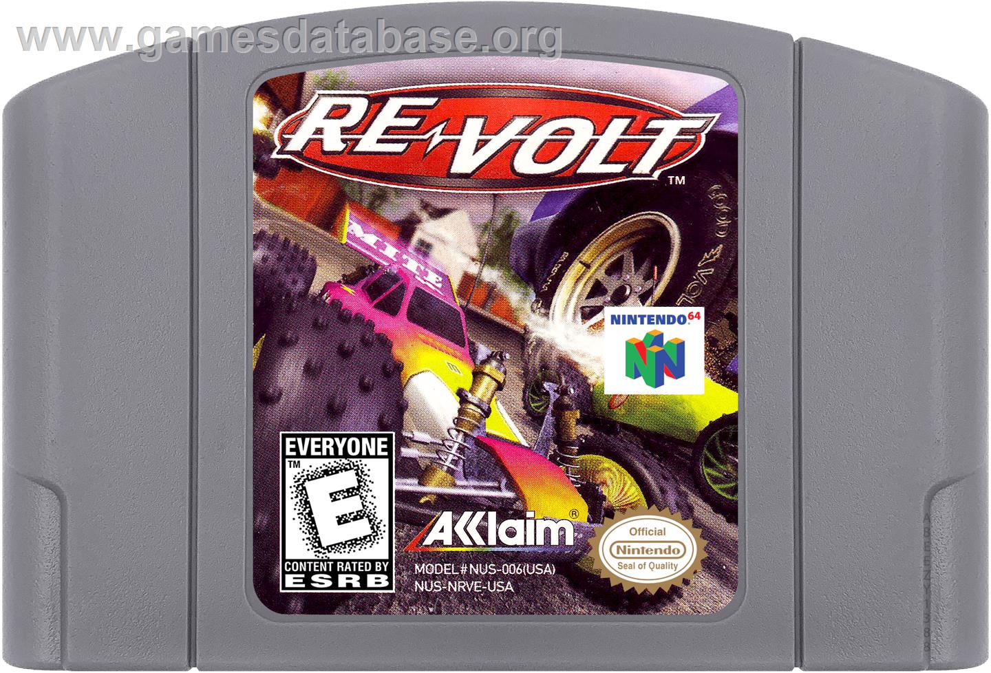 Re-Volt - Nintendo N64 - Artwork - Cartridge