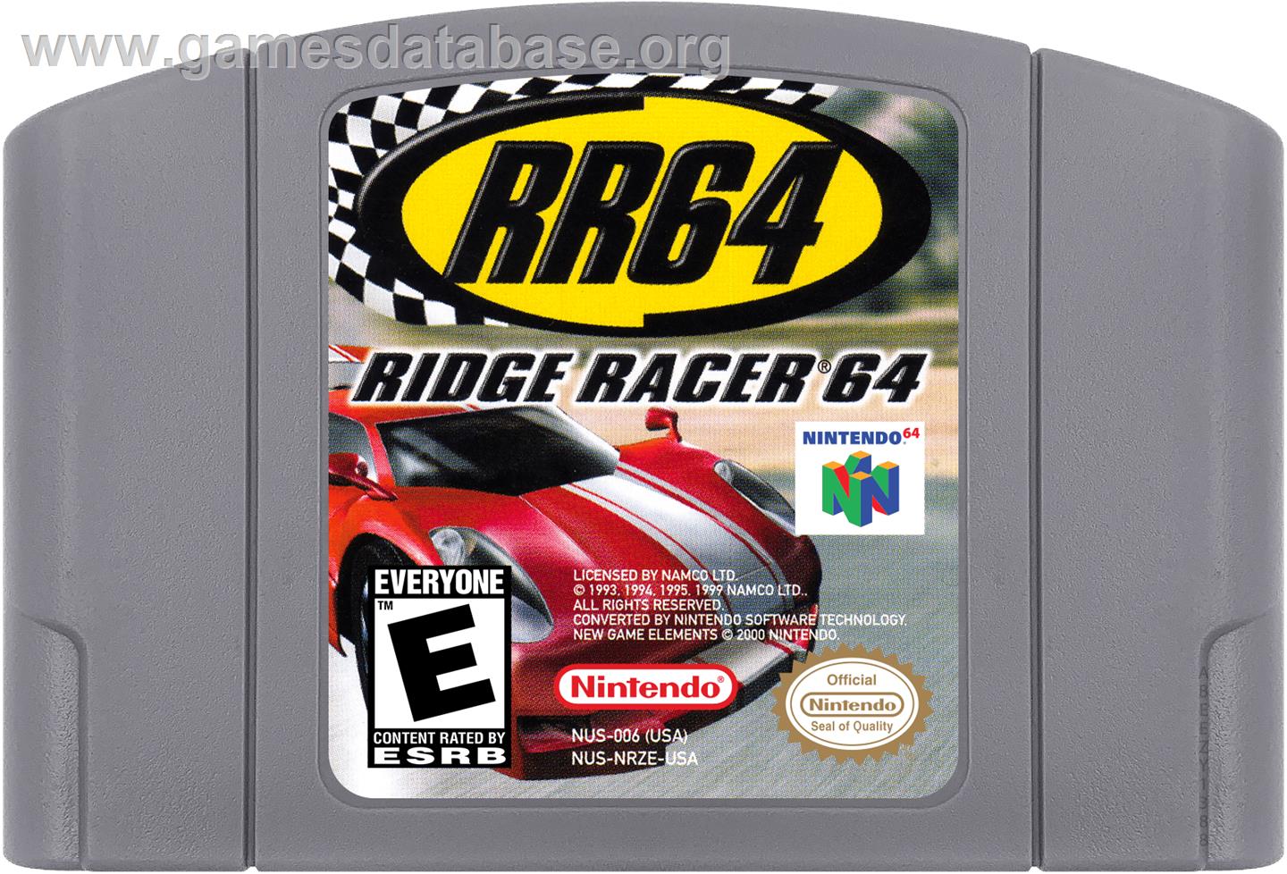 Ridge Racer 64 - Nintendo N64 - Artwork - Cartridge