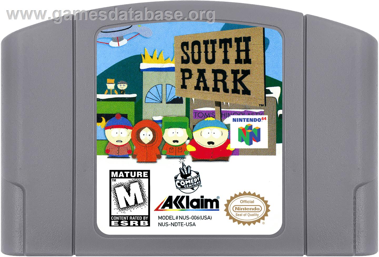South Park: Chef's Luv Shack - Nintendo N64 - Artwork - Cartridge