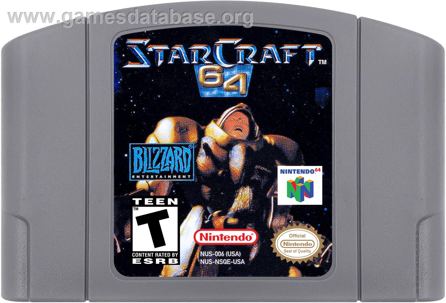 StarCraft 64 - Nintendo N64 - Artwork - Cartridge