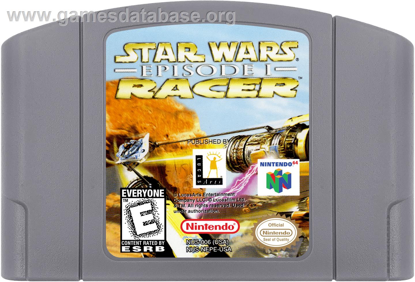 Star Wars: Episode I - Racer - Nintendo N64 - Artwork - Cartridge