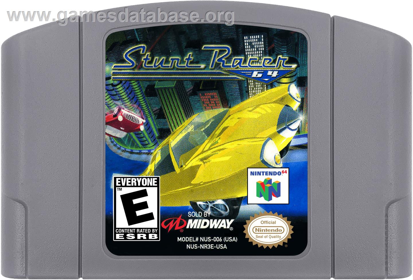 Stunt Racer 64 - Nintendo N64 - Artwork - Cartridge
