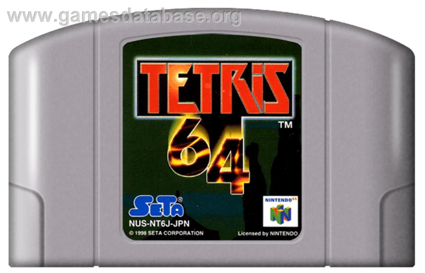 Tetris 64 - Nintendo N64 - Artwork - Cartridge
