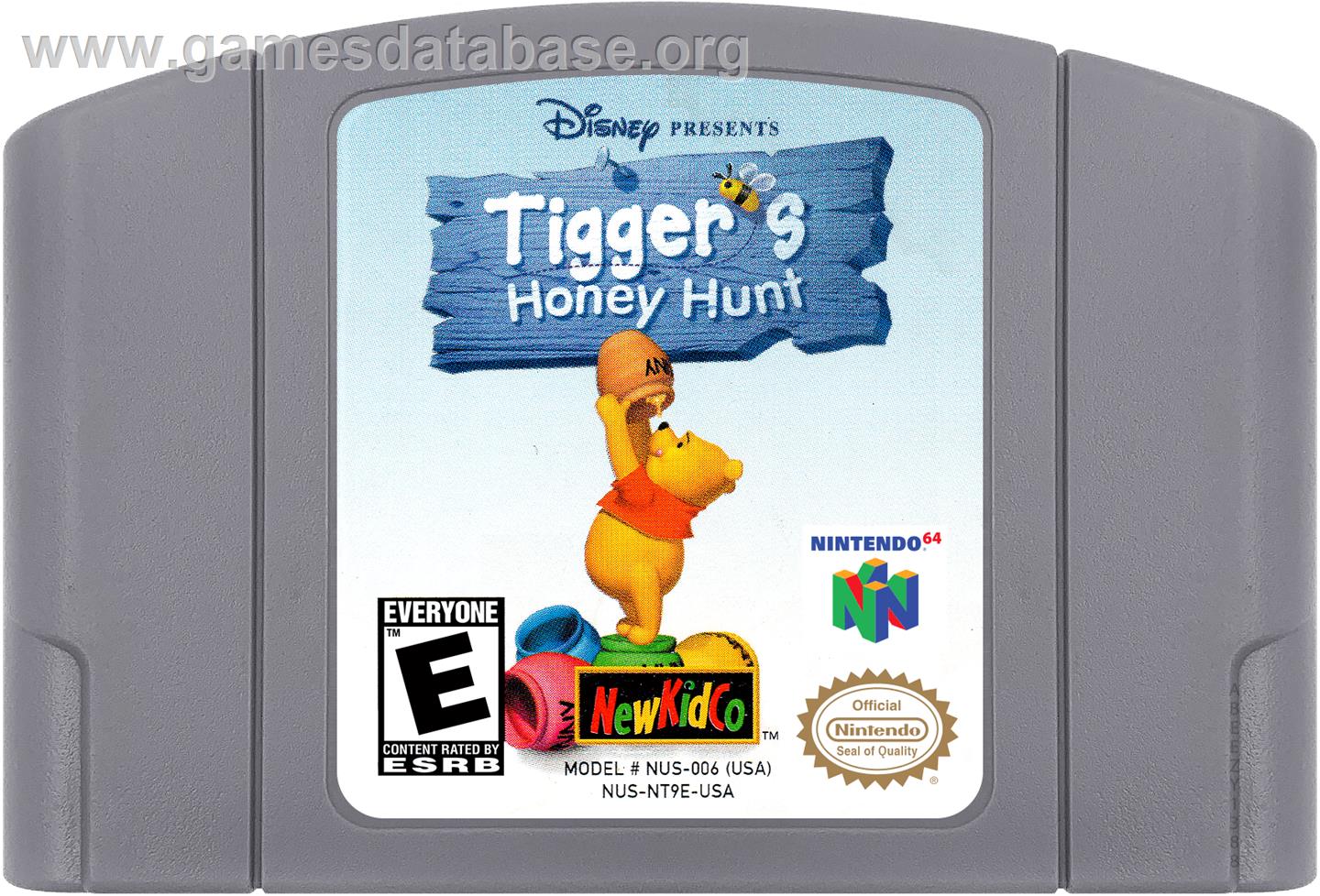 Tigger's Honey Hunt - Nintendo N64 - Artwork - Cartridge