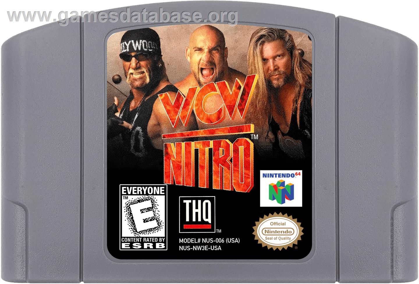 WCW Nitro - Nintendo N64 - Artwork - Cartridge
