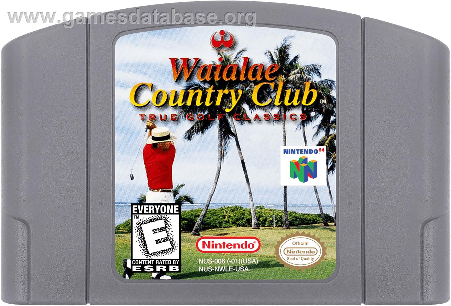Waialae Country Club: True Golf Classics - Nintendo N64 - Artwork - Cartridge