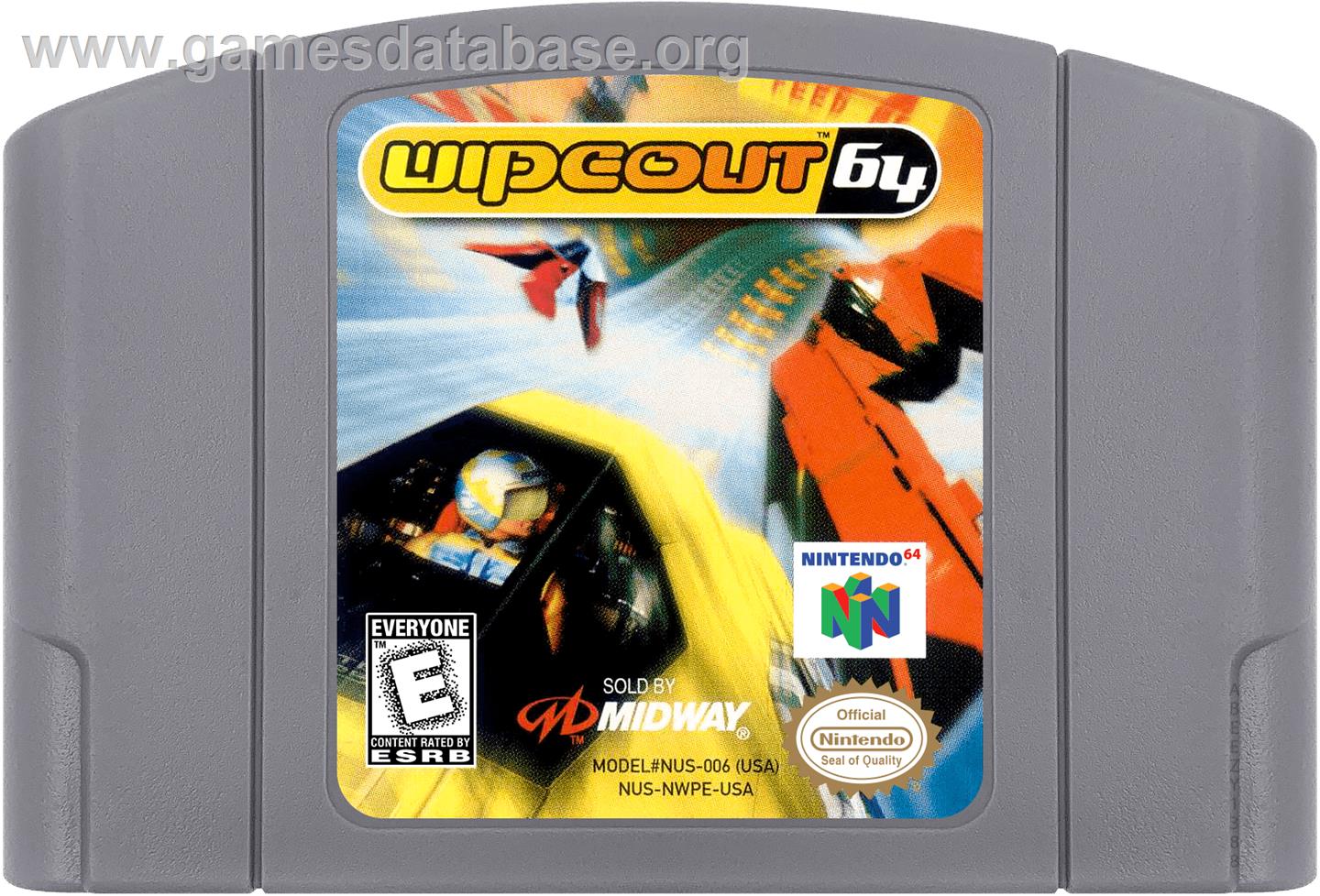 Wipeout 64 - Nintendo N64 - Artwork - Cartridge