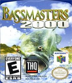 Top of cartridge artwork for Bassmasters 2000 on the Nintendo N64.