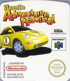 Top of cartridge artwork for Beetle Adventure Racing on the Nintendo N64.