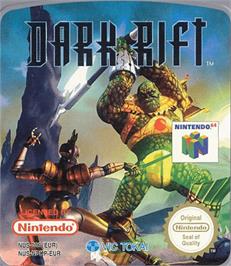 Top of cartridge artwork for Dark Rift on the Nintendo N64.