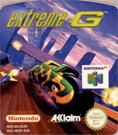 Top of cartridge artwork for Extreme G on the Nintendo N64.