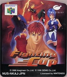 Top of cartridge artwork for Fighting Cup on the Nintendo N64.